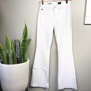 AG Janis petite flare white denim 26P